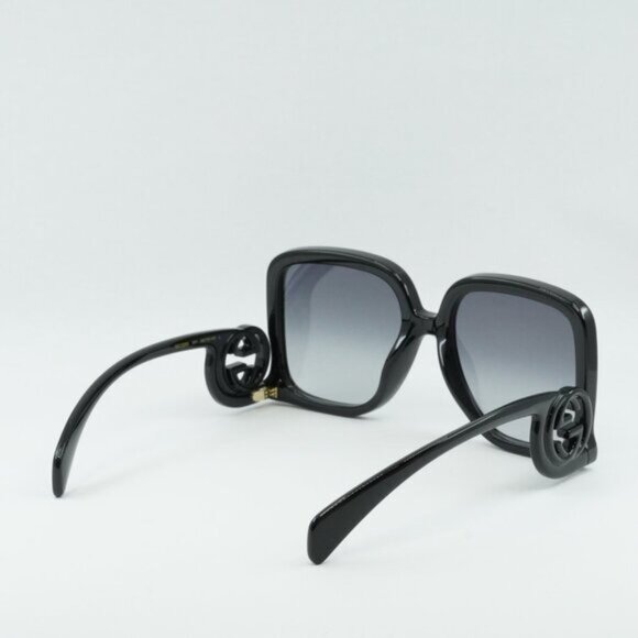 Gucci GG1326S 001 Sunglasses Black Square Frame, Grey Lenses main image 6